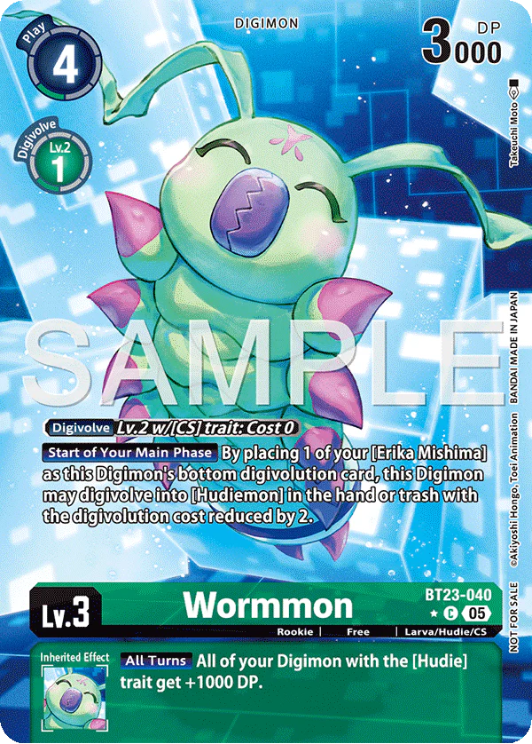 Wormmon (BT23-040) Box Topper