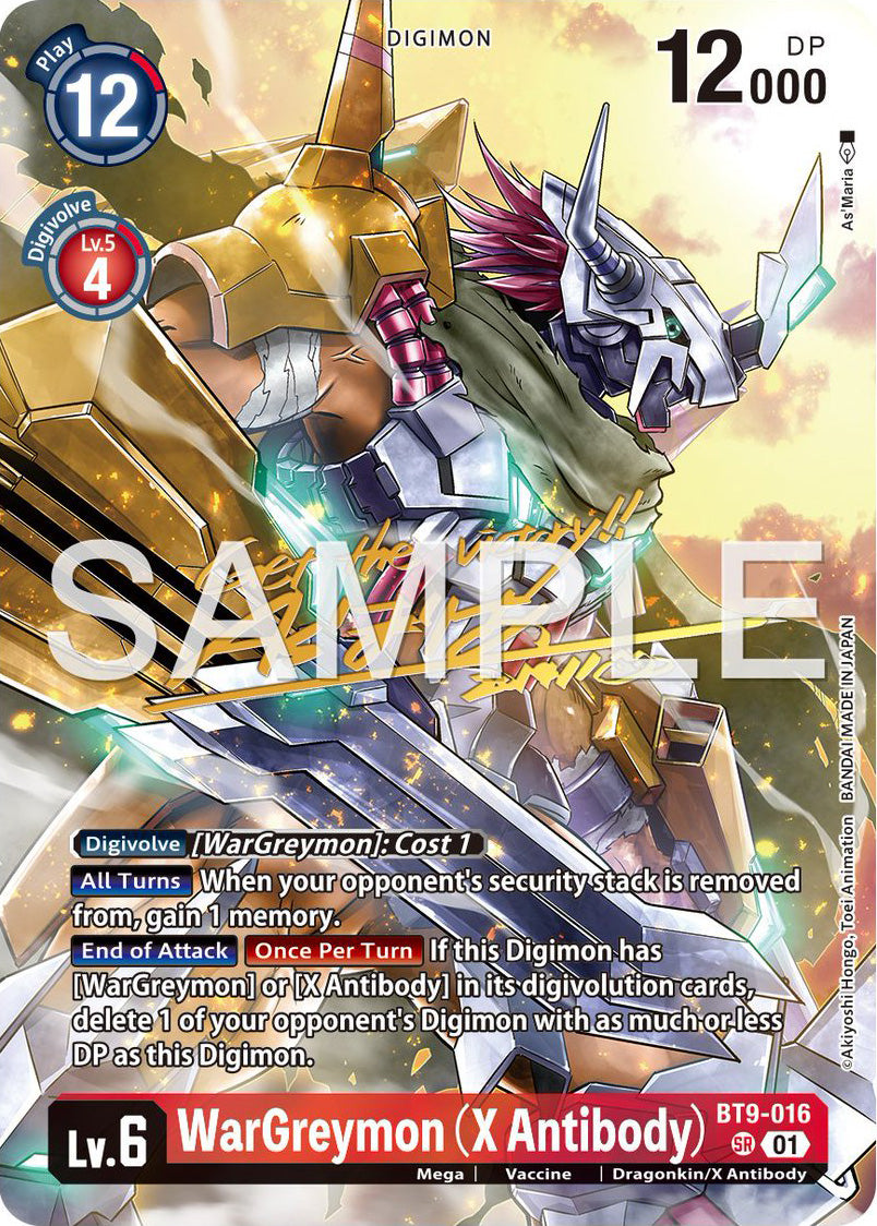 Wargreymon X Anit-Body Signiture Rare