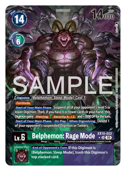 Belphemon: Rage Mode [EX10-022] Alternate Art