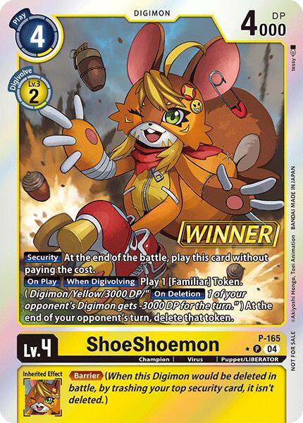 Shoeshoemon P-165 Winner