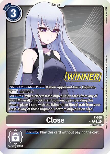 Close P-169 Winner