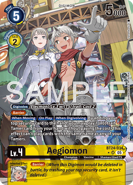 Aegiomon [BT24-034] Super Rare Alt Art