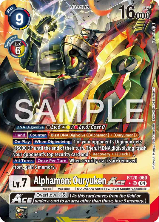 Alphamon: Ouryuken ACE [Bt20-060] Alternate Art