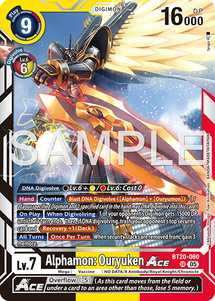 Alphamon: Ouryken Ace [BT20-060] Super Rare