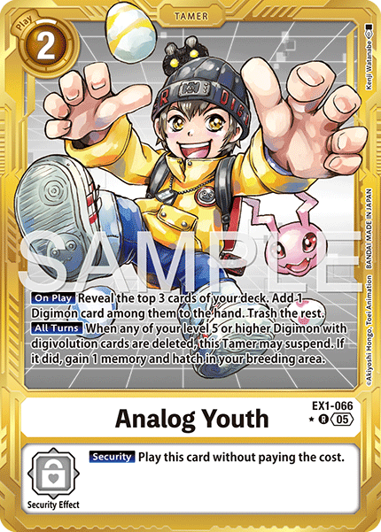 Analog Youth [EX01-066] Rare Alt Art