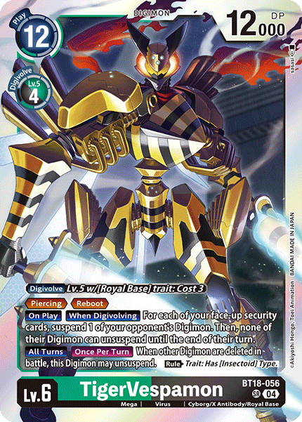 TigerVespamon [BT18-056] Super Rare