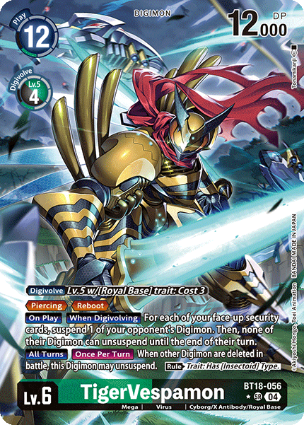 Alternative Art TigerVespamon [BT18-056] Super Rare