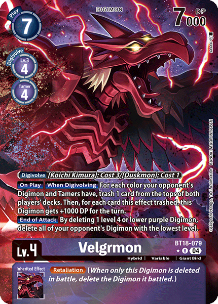 Alternative Art Velgrmon [BT17-079] Rare