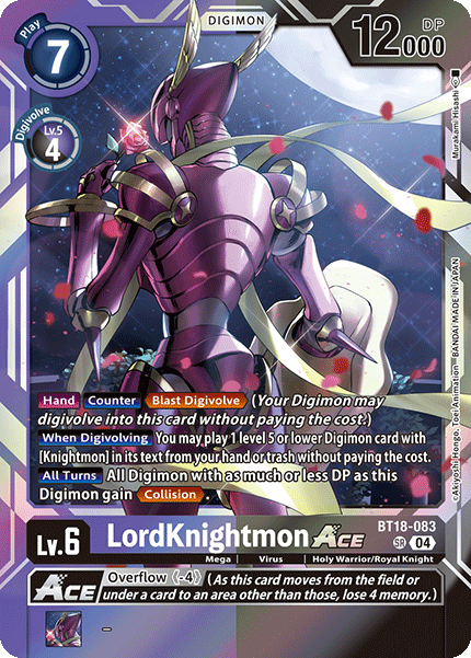 LordKnightmon Ace [BT18-083] Super Rare