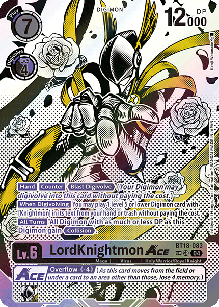 Special Print LordKnightmon Ace [BT18-083] Super Rare