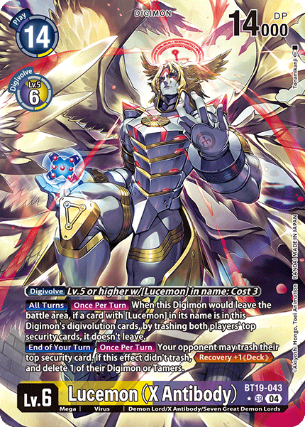 Lucemon (X Antibody) [BT19-043] - Alternative Art