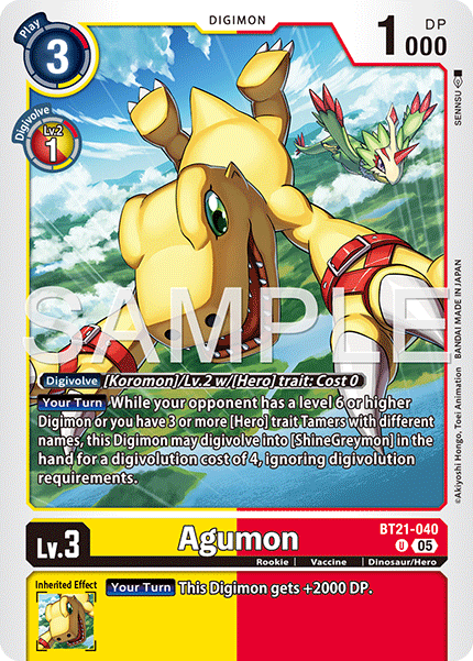 Agumon [BT21-040] Uncommon