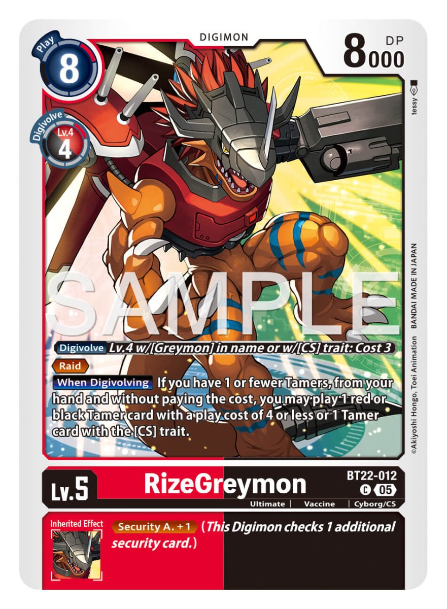 RizeGreymon [BT22-012]