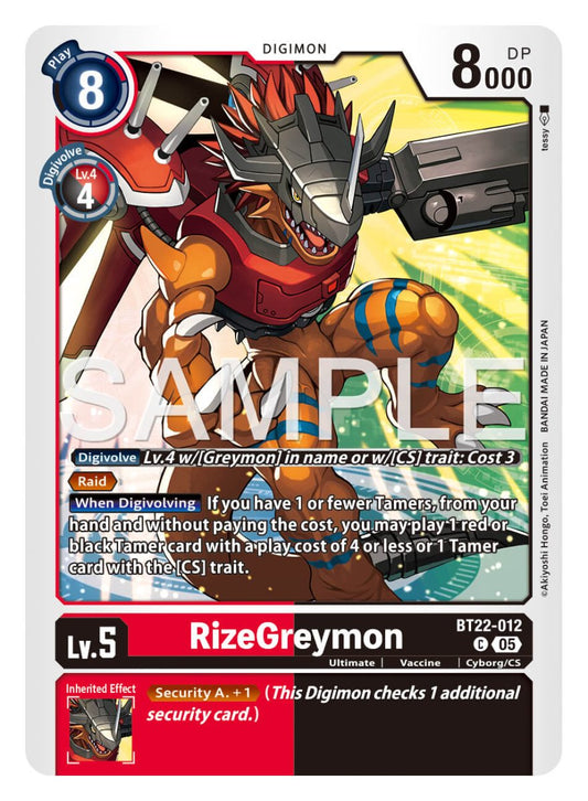 RizeGreymon [BT22-012]
