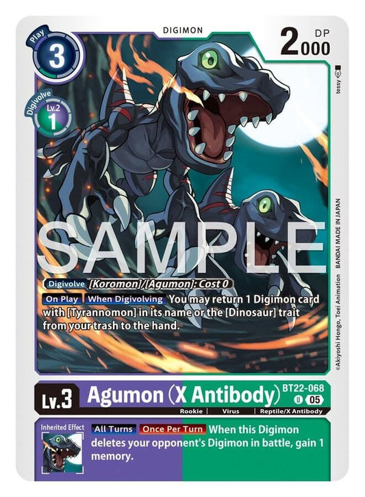 Agumon (X Antibody) [BT22-068]