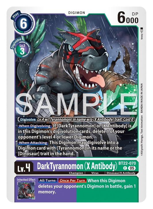 Darktyrannomon (X Antibody) [BT22-070]