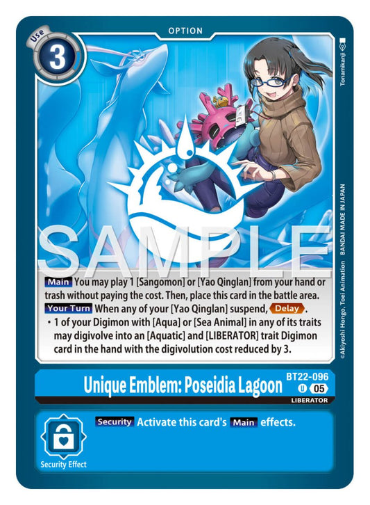 Unique Emblem: Poseidia Lagoon [BT22-096]