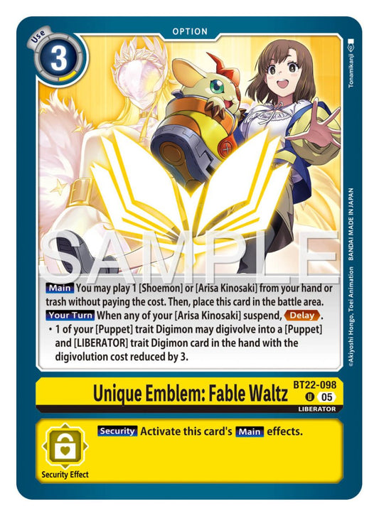 Unique Emblem: Fable Waltz [BT22-098]
