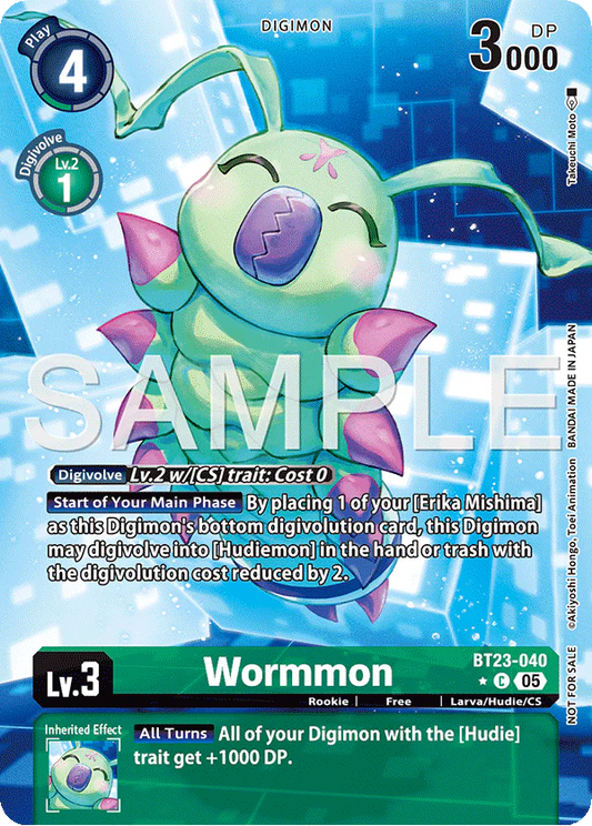 Wormmon (BT23-040) Box Topper