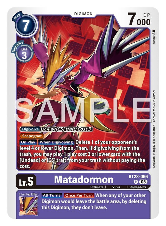Matadormon [BT23-066]