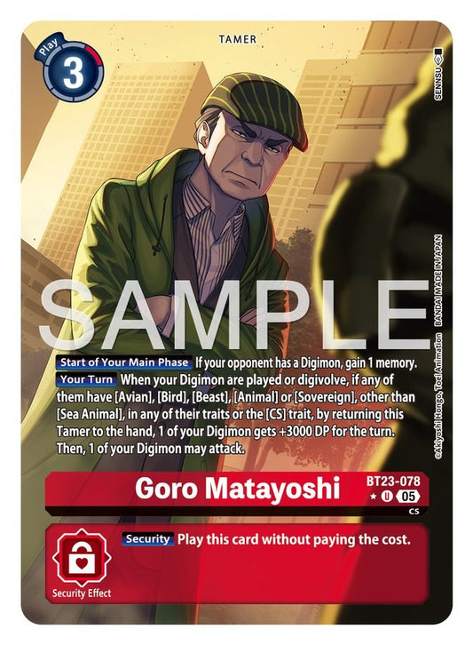 Goro Matayoshi [BT23-078] Alternate Art