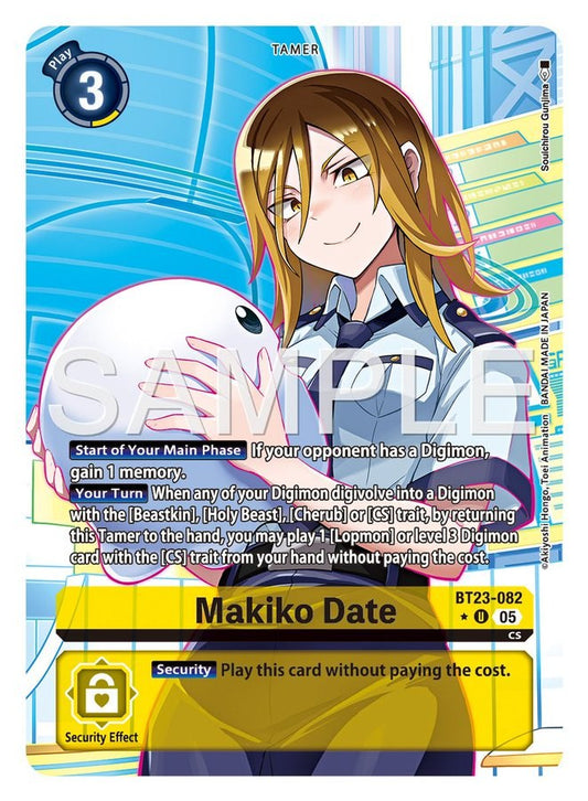 Makiko Date [BT23-082] Alternate Art
