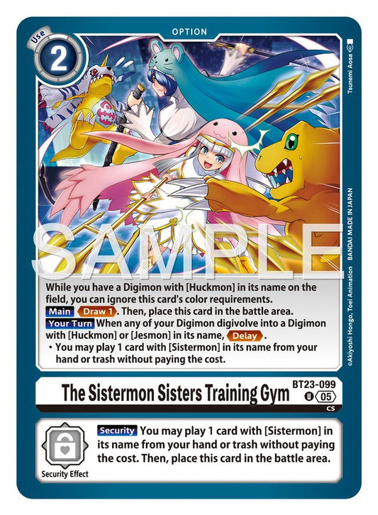The Sistermon Sister Training Gym [BT23-099]