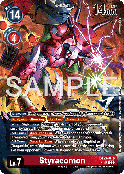 Styracomon [BT24-018] Super Rare Alt Art