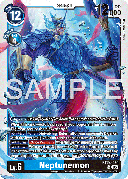 Neptunemon [BT24-030] Super Rare