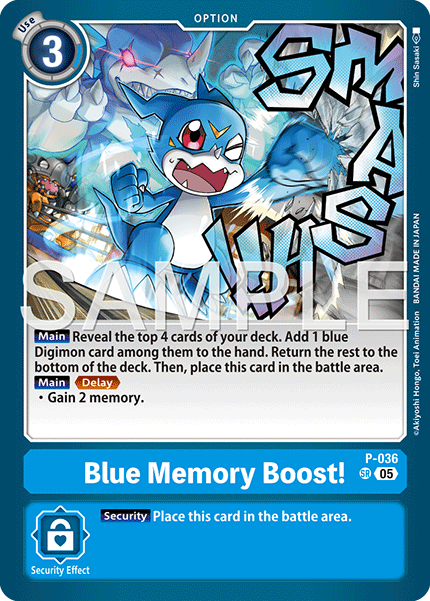 Blue Memory Boost! [P-036] Super Rare