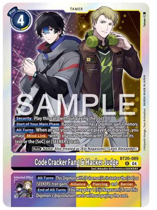 Code Cracker Fang & Hacker Judge [Bt20-89]