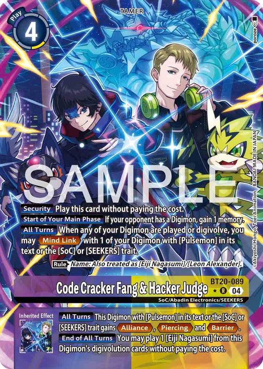 Code Cracker Fang & Hacker Judge [Bt20-89] Alternate Art