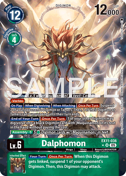 Dalphomon [EX11-036] Super Rare Alt Art