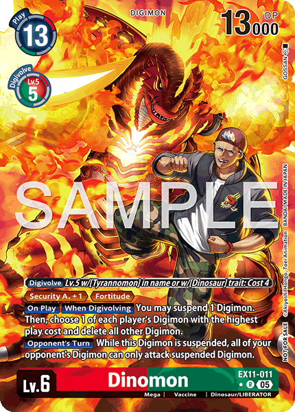 Dinomon [EX11-011] Rare Alt Art