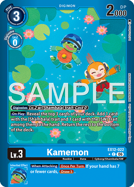 Kamemon [EX12-022] - Common Limited Foil