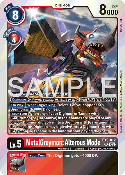 MetalGreymon Alterous Mode [EX09-012] - Super Rare