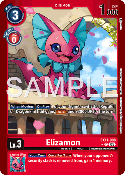 Elizamon [EX11-008] Alt Art