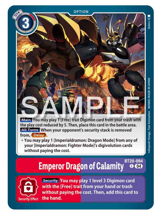 Emperor Dragon of Calamity [Bt20-094]