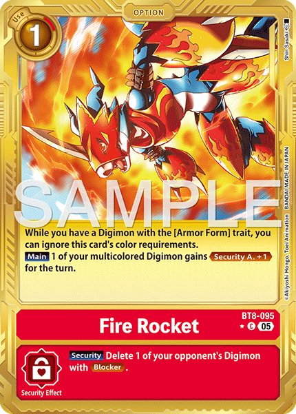 Fire Rocket [BT08-095] Limited Foil