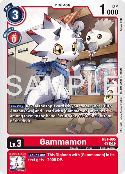 Gammamon [RB01-005] Uncommon