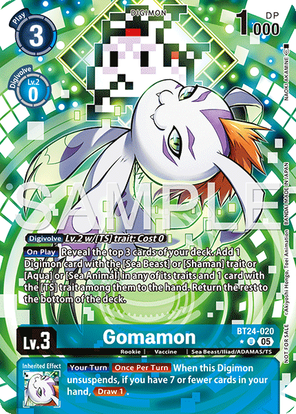 Gomamon [BT24-020] Limited Foil