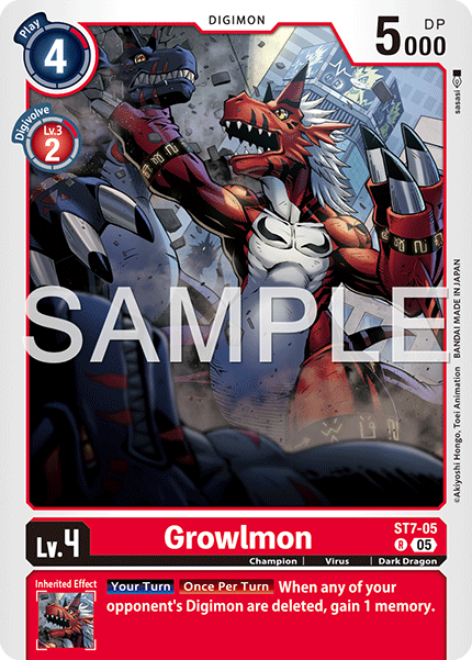 Growlmon [ST07-05] Rare