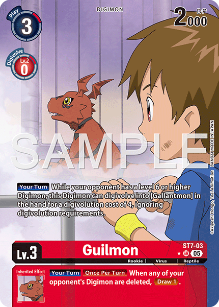 Guilmon [ST07-03] Super Rare Alt Art