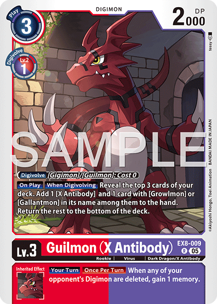 Guilmon (X Antibody) [EX08-009] Rare