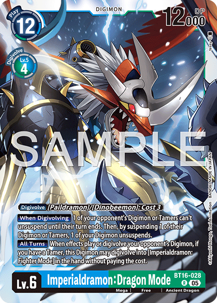 Imperialdramon: Dragon Mode [BT16-028] Rare
