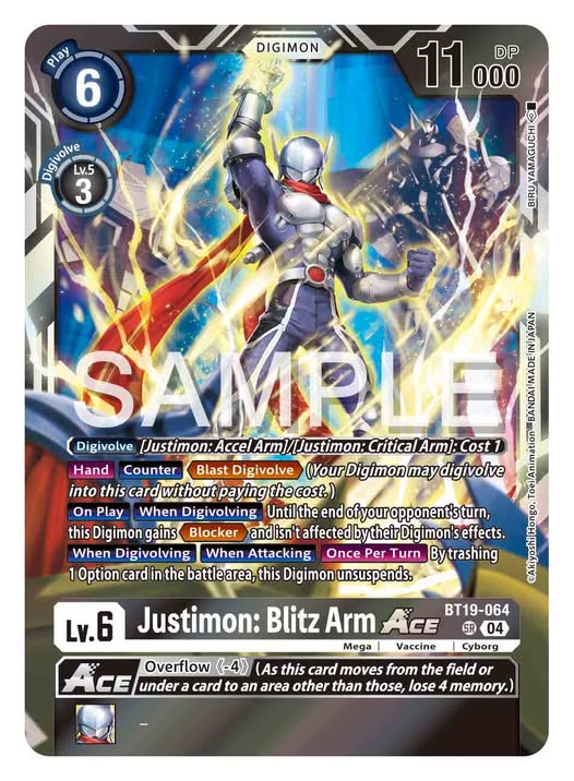 Justimon: Blitz Arm ACE [Bt19-064]