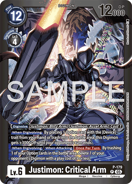 Justimon: Critical Arm [P-179] - Promo