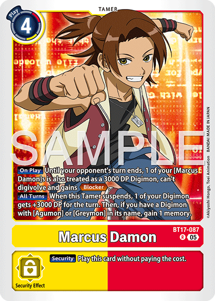 Marcus Damon [BT17-087] Rare