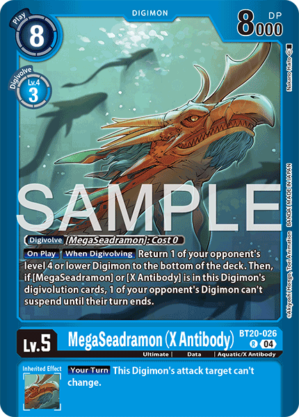 MegaSeadramon (X Antibody) [BT20-026] - Rare
