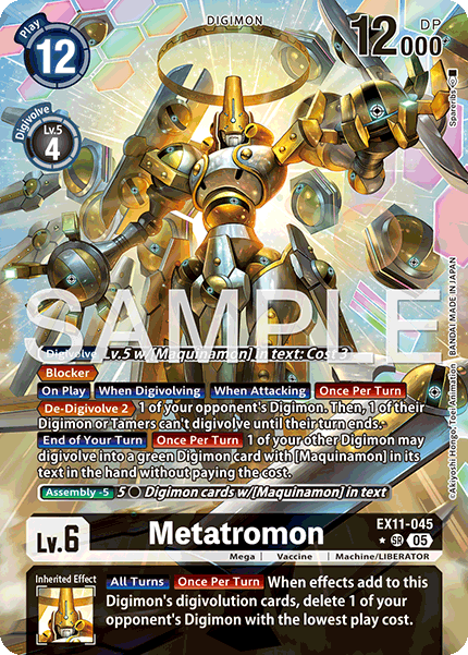 Metatromon [EX11-045] Super Rare Alt Art